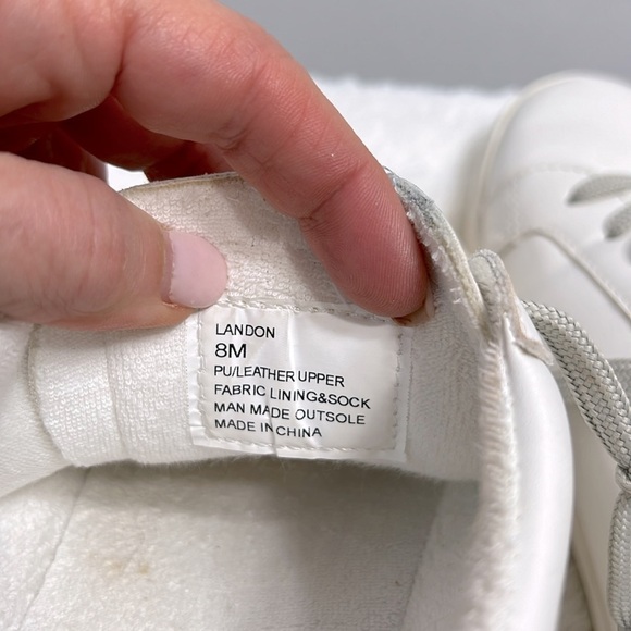 Kellparker Landon White Leather Star Sneaker size 8 - Picture 8 of 9